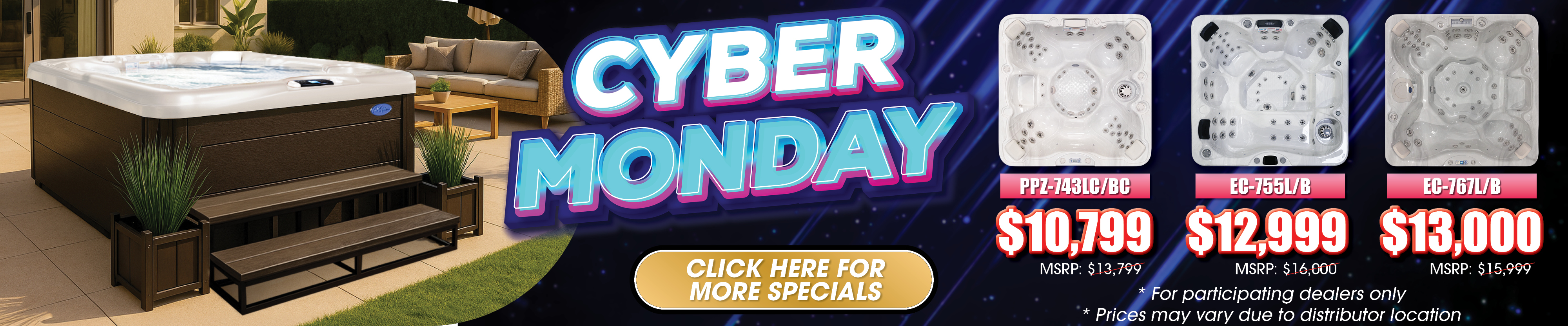 Calspas hot tub being used in a family setting - West Covina