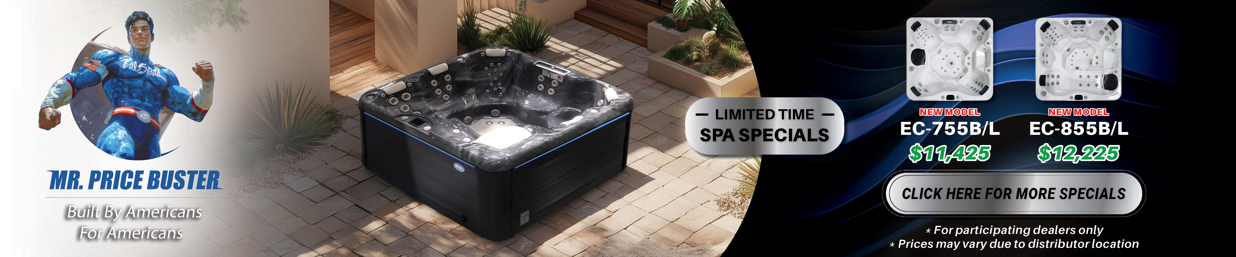 Calspas hot tub being used in a family setting - West Covina
